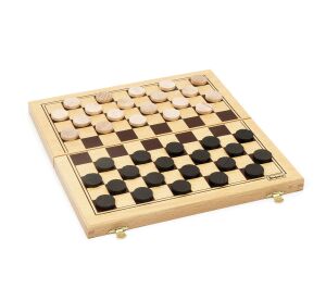 Jeujura Dame in hölzerner Faltschachtel